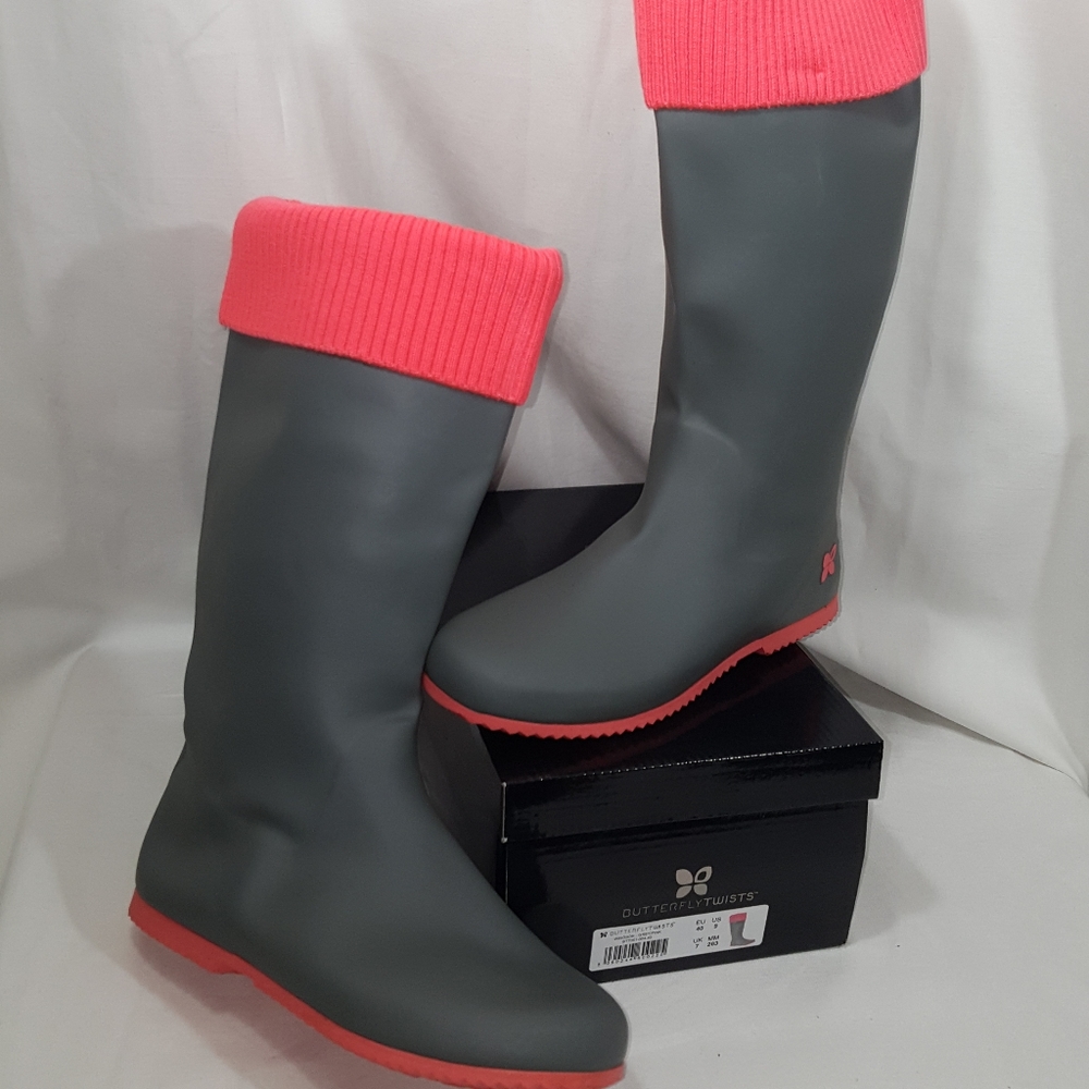 Butterfly Twists Rain Boots